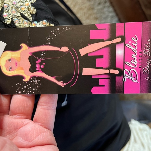 𝅺Perfect condition, NWT black strapless dress with beading - Picture 6 of 8